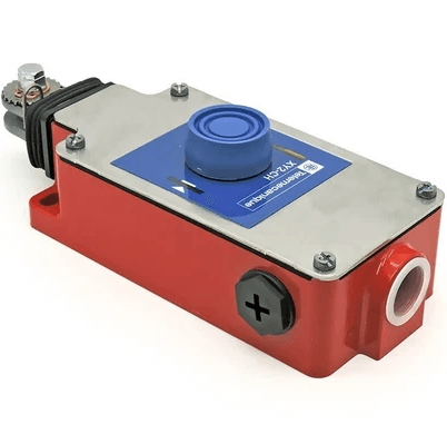 Telemecanique XY2CH13250H29 Latching Emergency Stop Rope Pull Switch, 1NC+1 NO, Red Housing