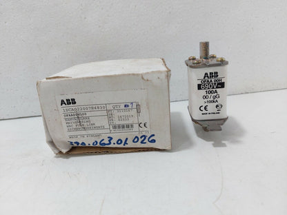 ABB OFAA00H 63A 3pcs ABB OFAA 00H 63A Fuses (3 Pieces)