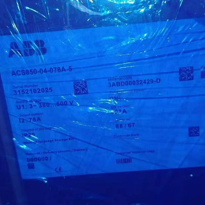 ABB Variable Speed Drive ABB ACS850-04-025A-5 machinery drive, 25A, 11-15kW, 380-500V, Frame C