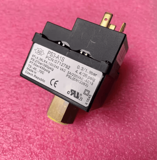 ALCO ALCO PS3-A1S Dual Pressure Switch, 0.3/1.8 bar 4/26 psig, SPDT, Refrigeration/HVAC, PCN 0712792