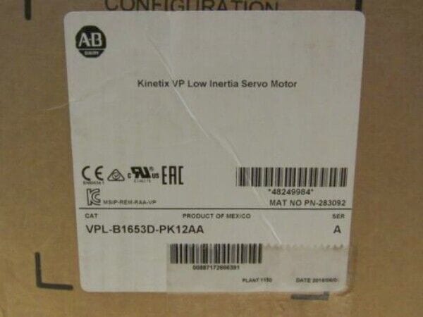 Allen-Bradley VPL-B1653D-PK12AA Allen-Bradley VPL-B1653D-PK12AA