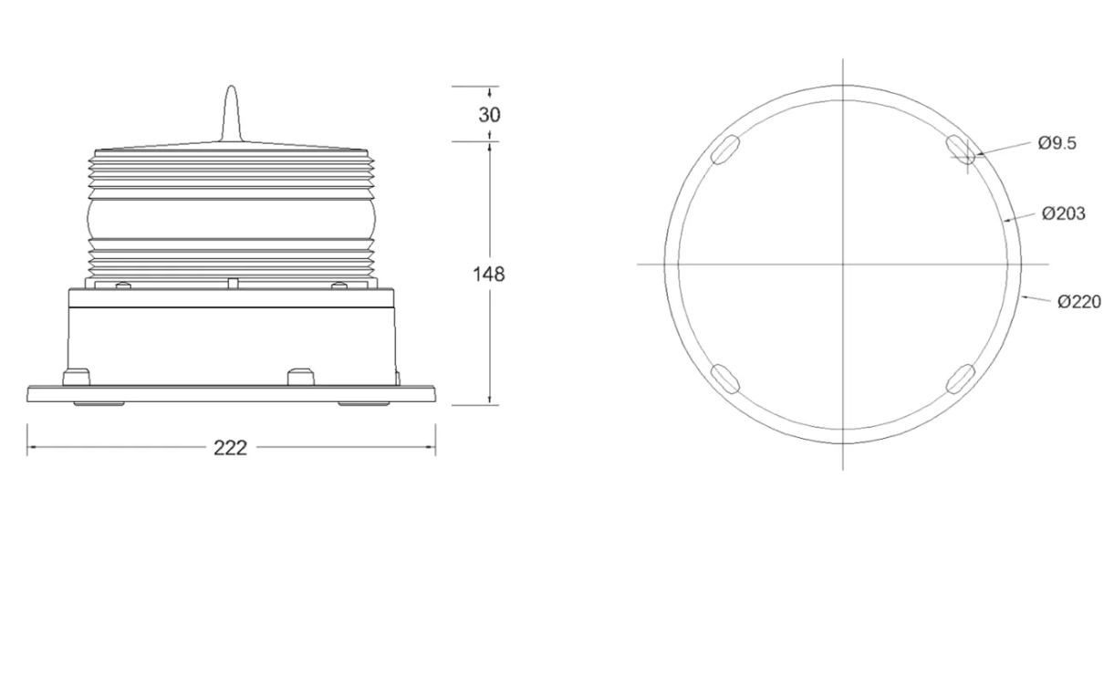 Apexon SOLAR BOAT NAVIGATION NFS1803 SOLAR BOAT NAVIGATION LANTERN