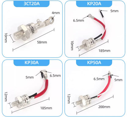 Apexon Thyristor control tube Thyristor control tube :  KP50A 200-2000V (10 Pieces)