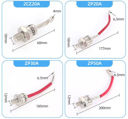 Apexon Thyristor control tube Thyristor control tube :  ZP5A 200-2000V (10 Pieces)