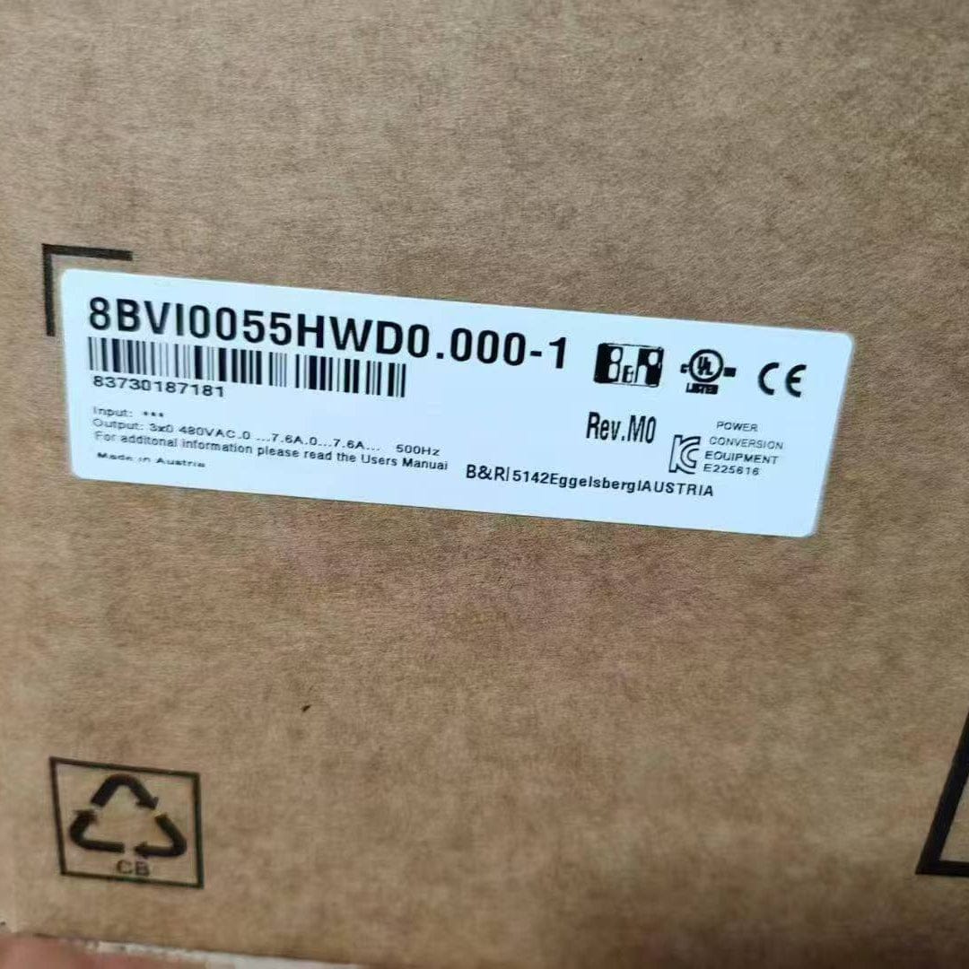 B&R Servo Drive B&R 8BVI0055HWD0.000-1 Servo Driver, 11.19kW, 750VDC, IP20