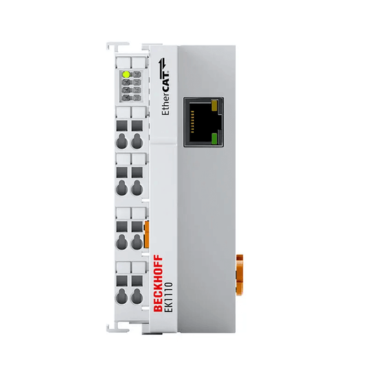 Beckhoff Ethernet Module Beckhoff EK1110 EtherCAT Extension Extension Module, 1x RJ45 100BASE-TX, 100 m Segment, 44×100×68 mm
