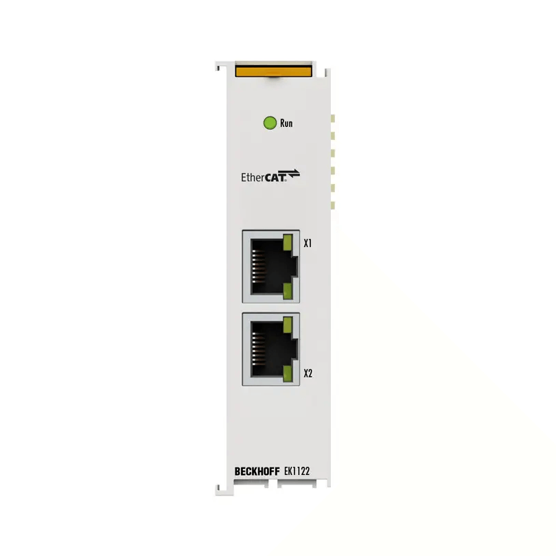 Beckhoff EK1122 EtherCAT Junction 2-Port, 2x RJ45 100BASE-TX, Hot Conn ...