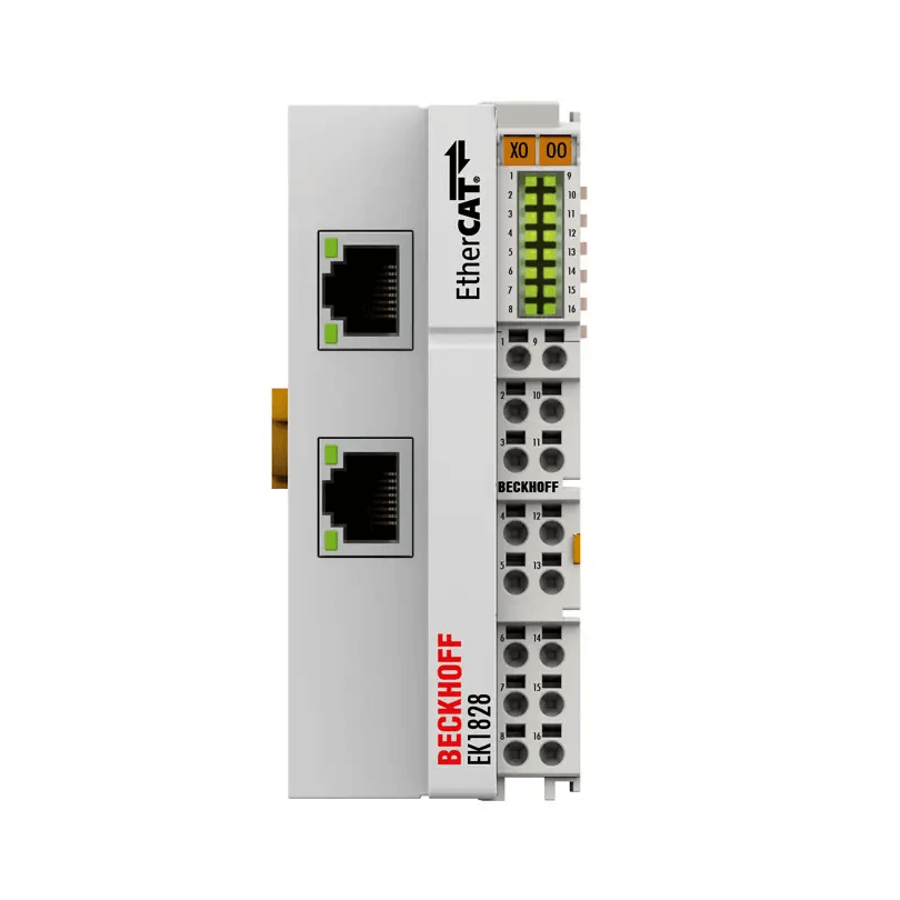 Beckhoff EK1828 EtherCAT Coupler EtherCAT Coupler with Integrated I/O ...