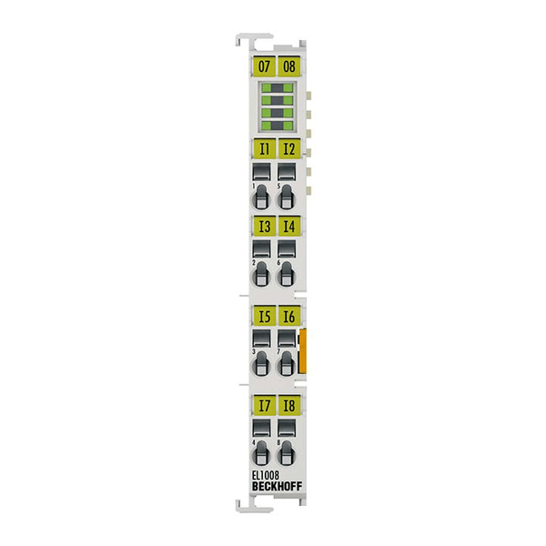 Beckhoff EL1008 EtherCAT Terminal, 8‑Channel Digital Input 24V DC, 3 m ...
