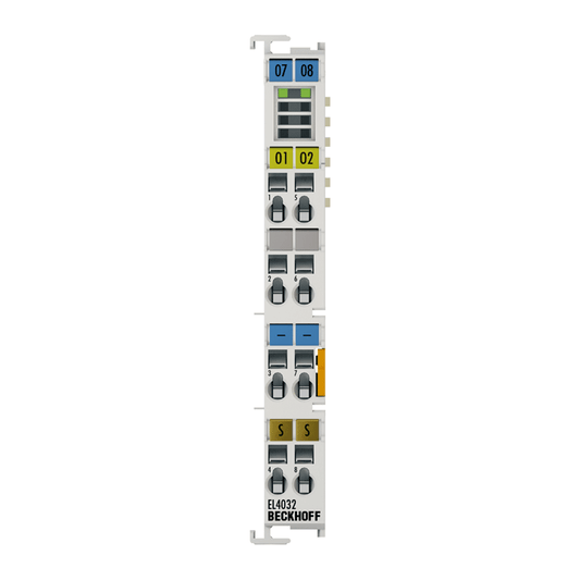 Beckhoff Ethernet Module Beckhoff EL4032 EtherCAT Terminal 2-Channel Analog Output, ±10 V, 12-bit, 12×100×68 mm