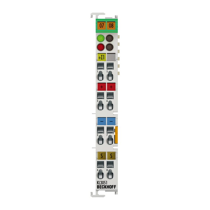 Beckhoff KL3051 Bus Terminal Analog Input, 4–20 mA, 12-bit, 1 Channel ...