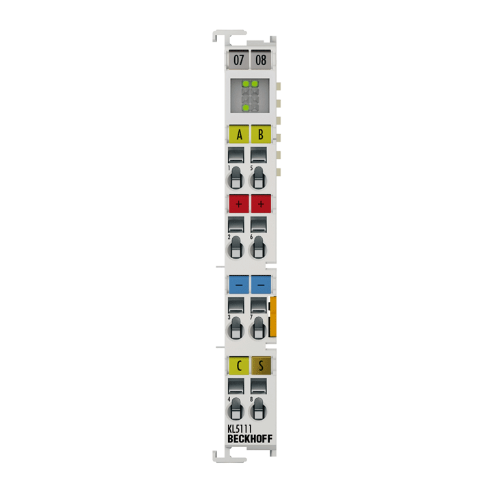 Beckhoff KL5111 Bus Terminal Incremental Encoder Interface, 24V HTL, A ...