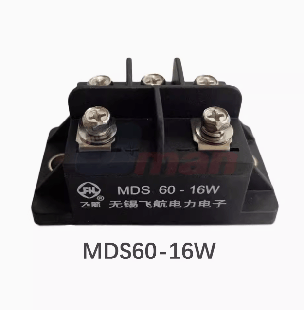 Bro-Electric MDS60-16W (3 Pieces) Thyristor rectifier module : MDS60-16W ( Mounting dimensions 70*36 ) (3 Pieces)