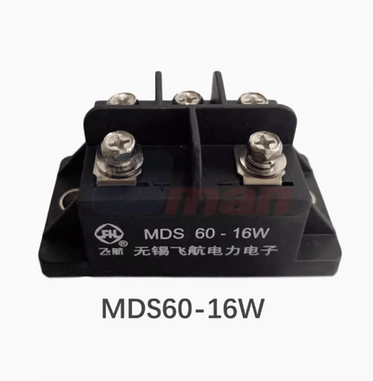 Bro-Electric MDS60-16W (3 Pieces) Thyristor rectifier module : MDS60-16W ( Mounting dimensions 70*36 ) (3 Pieces)