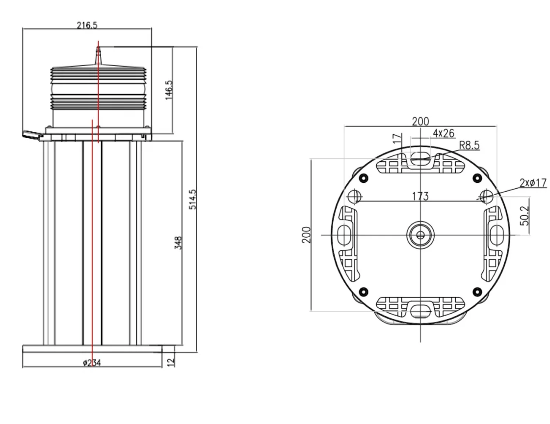 Bro-Electric NFS1500 SOLAR NAVIGATION LANTERN