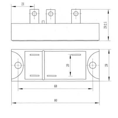 Bro-Electric Rectifier control module : MDQ20-10 MDQ40-10 MDQ40-12 ( Mounting dimensions 68*29 ) (5 Pieces)