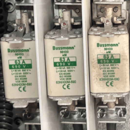 Bussmann Bussmann 63NH00M-690 63A 690V Fuses (3 Pieces)