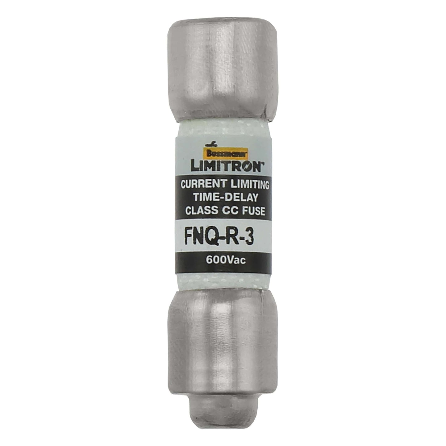 Bussmann Eaton Bussmann FNQ-R-3/4 Class CC Time-Delay Fuse, 0.75 A 600 VAC 200 kA 10×38 mm Pack of 10