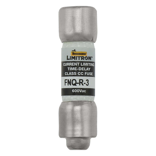 Bussmann Eaton Bussmann FNQ-R-3/4 Class CC Time-Delay Fuse, 0.75 A 600 VAC 200 kA 10×38 mm Pack of 10