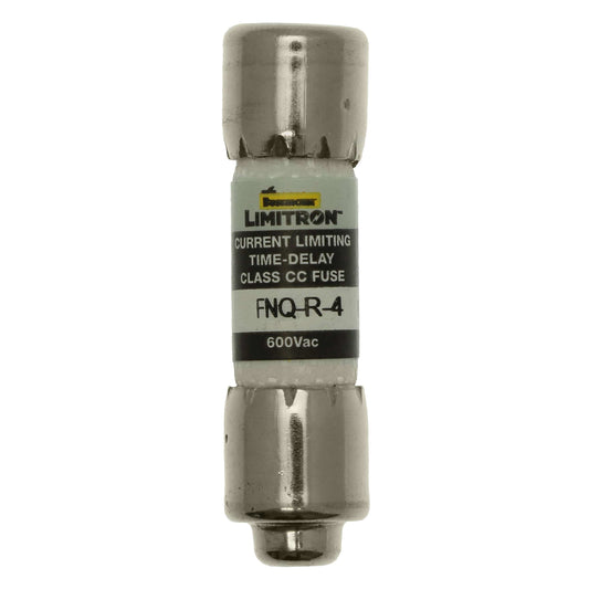 Bussmann Eaton Bussmann FNQ-R-4 Class CC Time-Delay Dual-Element Fuse, 4 A 600 VAC 200 kA – Pack of 10