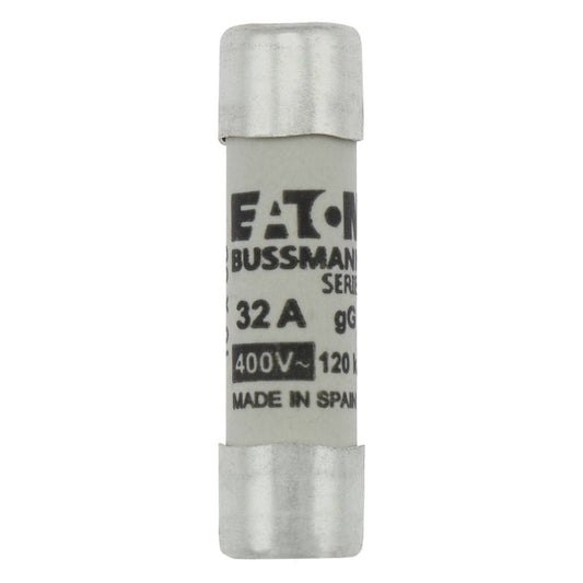 Bussmann Eaton C10G32 Cylindrical Fuse, 32 A 400 Vac, Class C gG/gL, 10×38 mm – Pack of 10