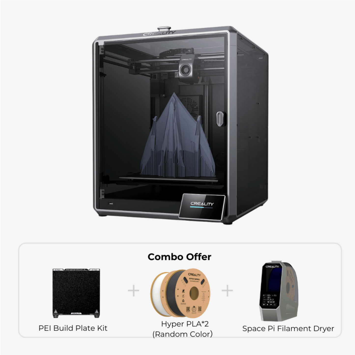 CREALITY 3D Printer Print & Protect Combo K1 Max AI Fast 3D Printer - CREALITY