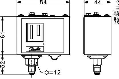 DANFOSS DANFOSS 060-112066 Pressure switch, KP2