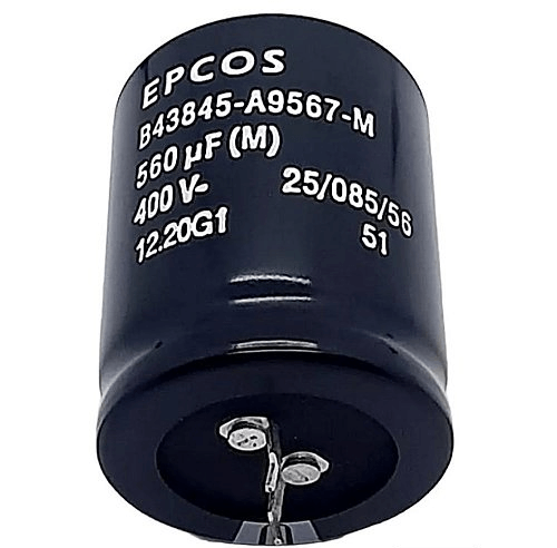 EPCOS B43504A9567M007 B43504 Serie Snap-in Kondensator, 560µF, 400VDC