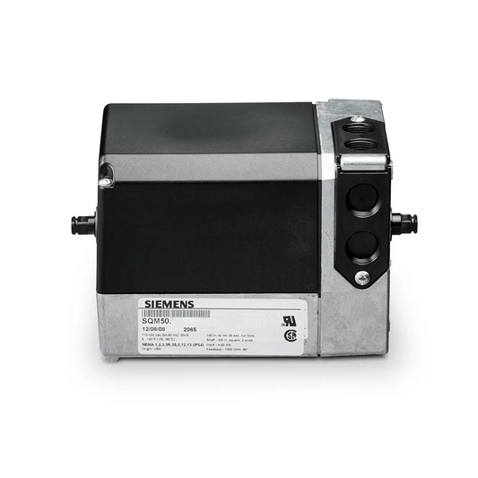 Siemens SQM50.424A2Z7R Actuator, 15Nm, 90°/30s, 220-240V AC, 9.5mm Shaft
