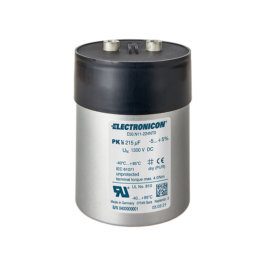 ELECTRONICON E50.N15-454nt1 Power Film Capacitor, 450µF 1100VDC, 80A Imax, 85x150mm - Pack of 10