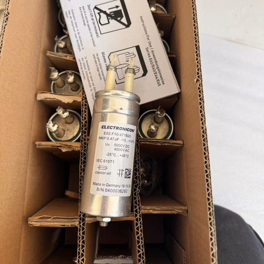 ELECTRONICON Aluminum Electrolytic Capacitors Electronicon E62.F10-471B20 MKP Power Capacitor, 0.47µF 4000VAC 5000VDC, B2 Fast-on Terminals - Pack of 5