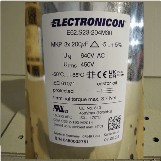 ELECTRONICON ELECTRONICON E62.S23-204M30 3*200uF 640VAC Capacitor  (10 Pieces)