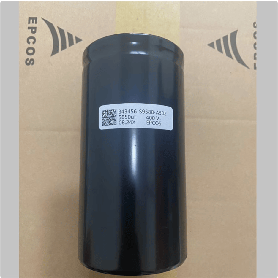 EPCOS Aluminum Electrolytic Capacitors EPCOS B43456‑S9588‑A502 Capacitor, 5,850 µF 400 V Aluminum Electrolytic, High‑Capacitance Power Filter — Pack of 12