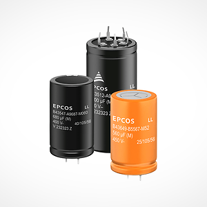 EPCOS Aluminum Electrolytic Capacitors TDK EPCOS B43564-S9458-Q2 Aluminum Electrolytic Capacitor, 4500uF 400V, Screw Terminal - Pack of 12