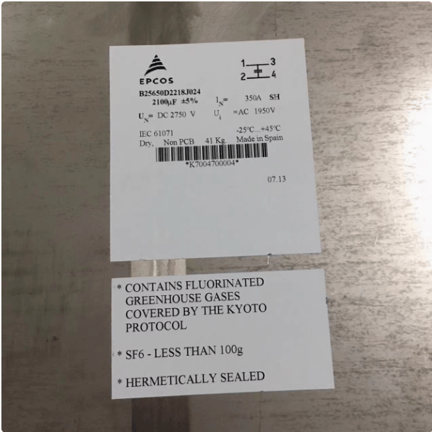 EPCOS EPCOS B25650D2218J024 100UF 2750V Capacitor