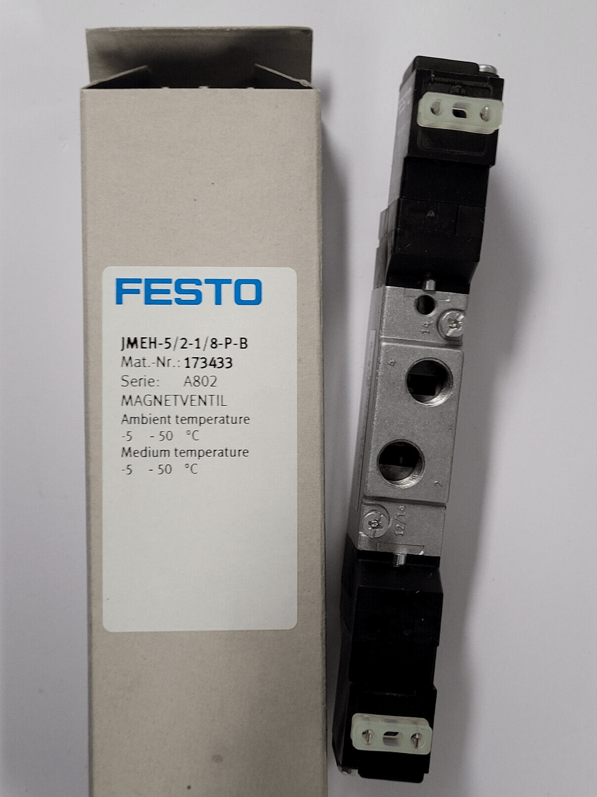 FESTO FESTO Jmeh-5/2-1/8-p-b 173433 Solenoid Valve