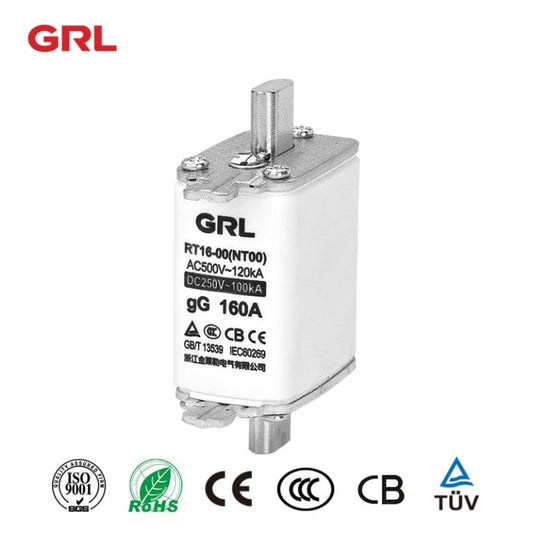 GRL GRL NH00 RT16-00 Fuse Element (150pieces) / 160A 3 Phase Fused Disconnect Switch DNH1-160/30G DN31001 (50pieces)
