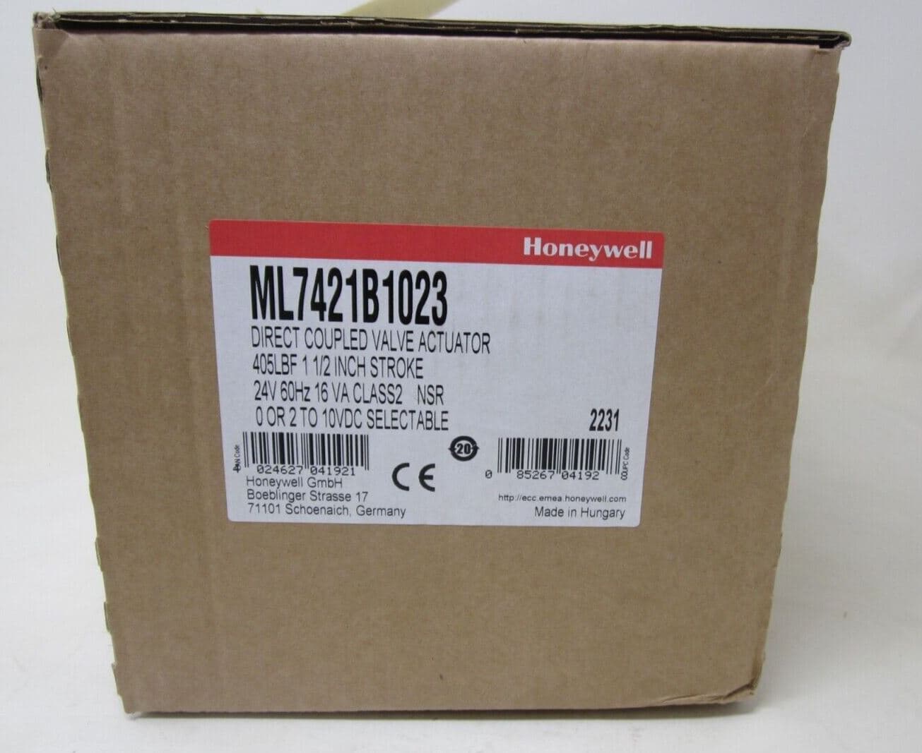 Honeywell Honeywell ML7421B1023 C actuator