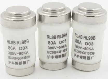 HUFENG RL8B RL98B 80A 380V D03 Fuses (10 Pieces)