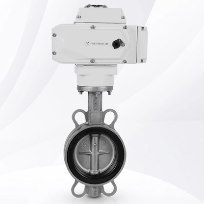 HUGONG Valve HUGONG D971X-16P DN50 304 Stainless Steel Electric Double-Disc Butterfly Valve