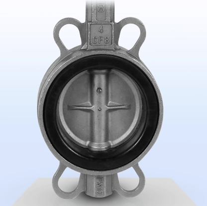 HUGONG Valve HUGONG D971X-16P DN50 304 Stainless Steel Electric Double-Disc Butterfly Valve