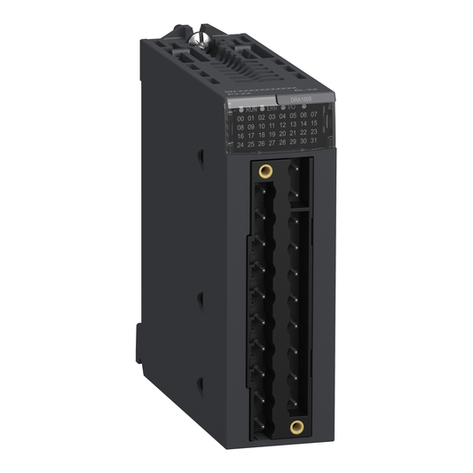 Schneider Electric BMXDDI6402K Modicon X80 Discrete Input Module — 64 Isolated 24 V DC Inputs, Positive Logic (Current‑Sink), Dual 40‑Way Connectors, IP20