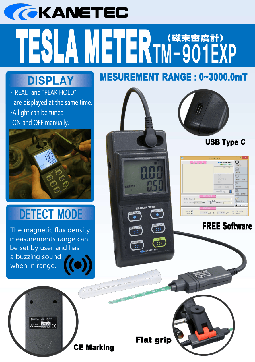 KANETEC KANETEC TM-901EXP magnetic meter