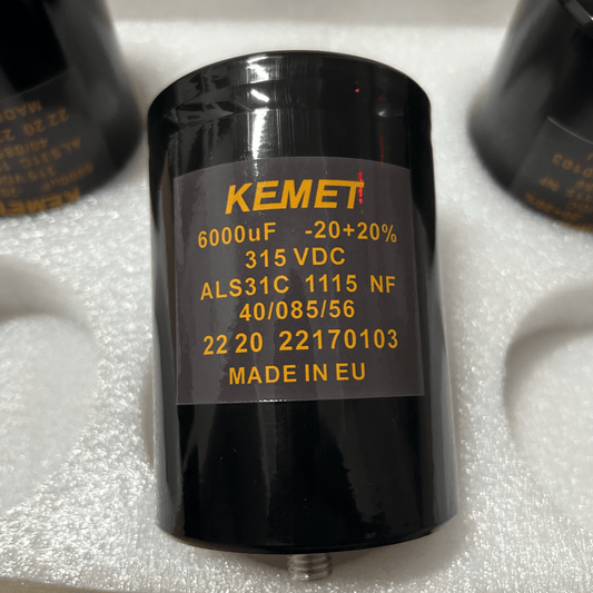 KEMET KEMET ALS31C1115NF Capacitor, Aluminum Electrolytic, 6000μF 315VDC, -20/+20% Tolerance, Radial Screw Mount - Pack of 6