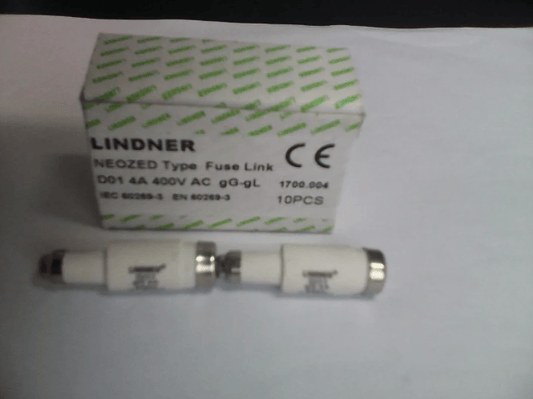 LINDNER 1700.004 10pcs LINDNER NEOZED Type Fuse Link D01 4A 1700.004 Fuses