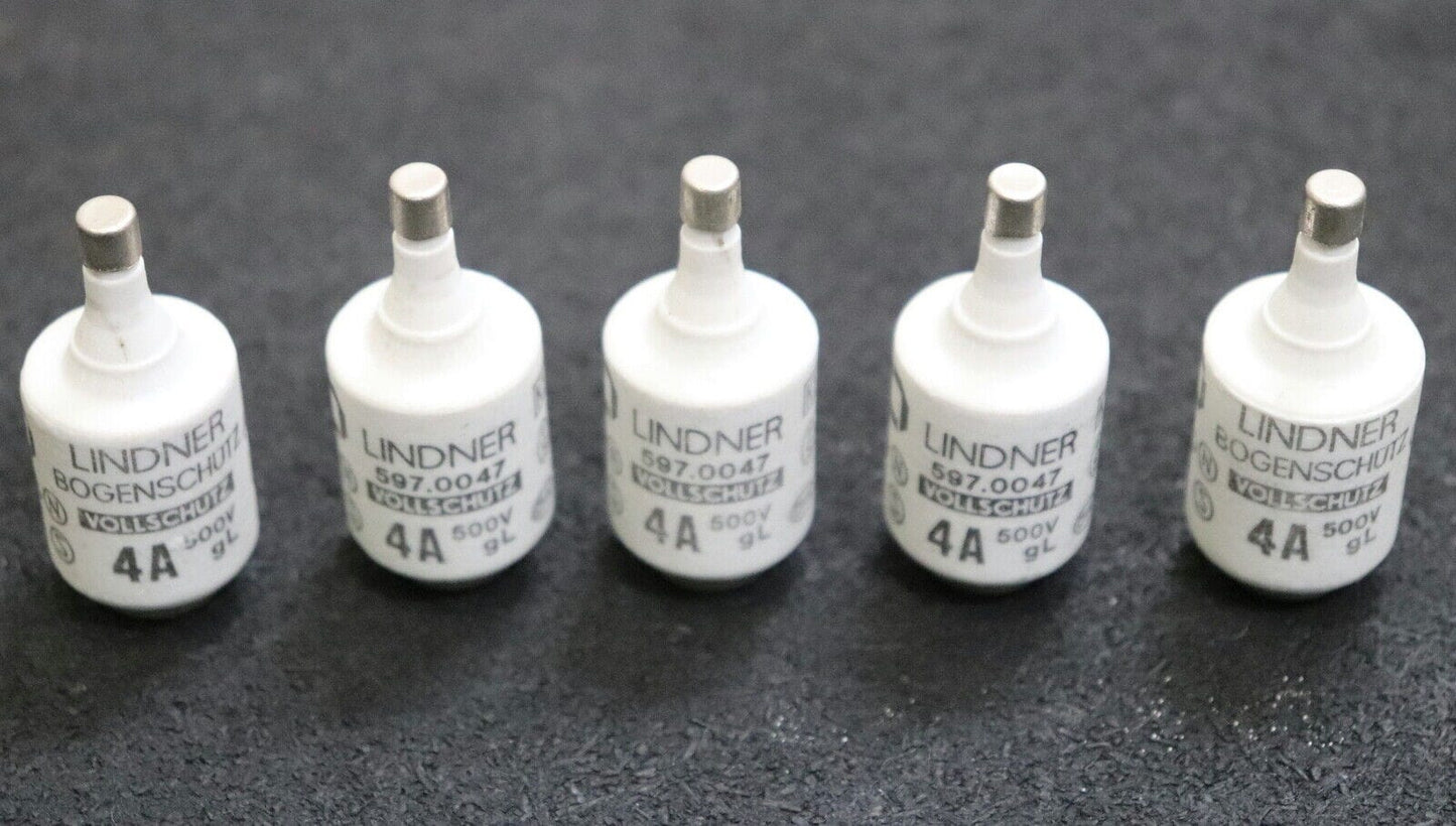 LINDNER 4A 5pcs LINDNER DIAZED Type Fuse Link DII 4A 500V gG/gL 597.0047 Fuses