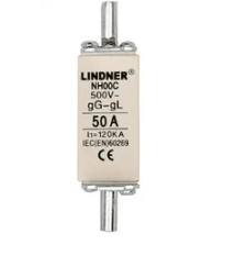 LINDNER LINDNER NH00C NH000 100A 500V 120KA Fuses (6 Pieces)
