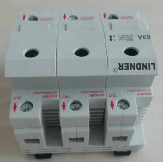 LINDNER SF63 63A 415V 3P 4pcs Lindner SF63 63A 415V 3P Fuses