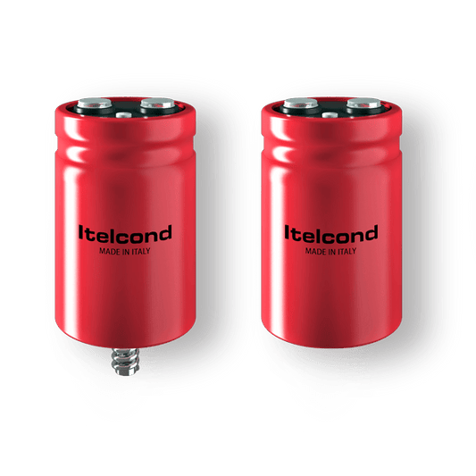LTELCOND Aluminum Electrolytic Capacitors Itelcond AY(U)X-HR223X063BB1 Aluminium Electrolytic Capacitor, 22000µF 63V, Flat Bottom, Screw Terminals, 51x83mm, High Ripple Current, Pack of 12