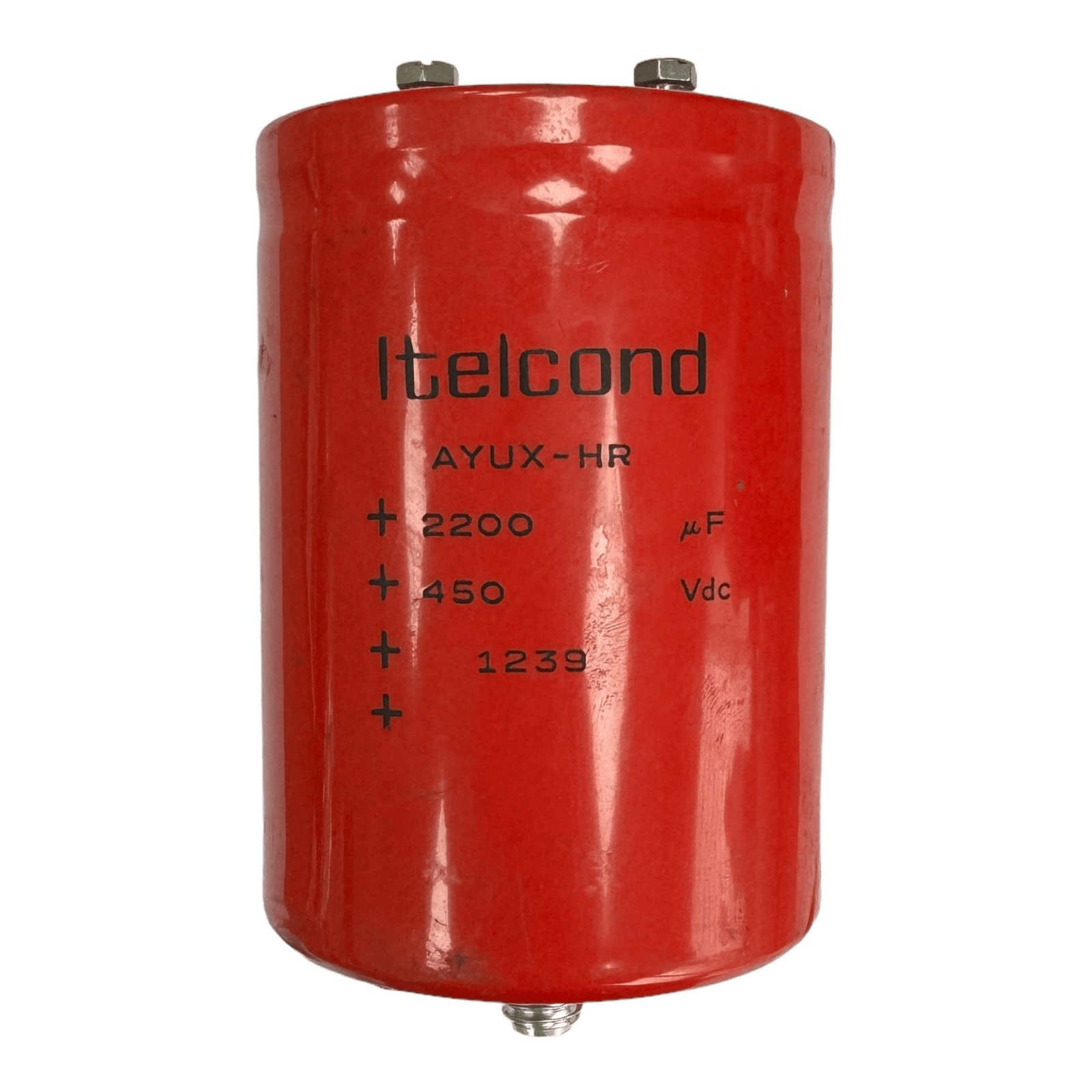 LTELCOND Aluminum Electrolytic Capacitors LTELCOND AYUX-HR332X450DF1 Aluminum Electrolytic Capacitor, 3300μF 450V, Screw Terminal (Mounting Stud), 76x147mm - Pack of 12